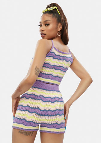 Waiting On Tomorrow Striped Knit Set