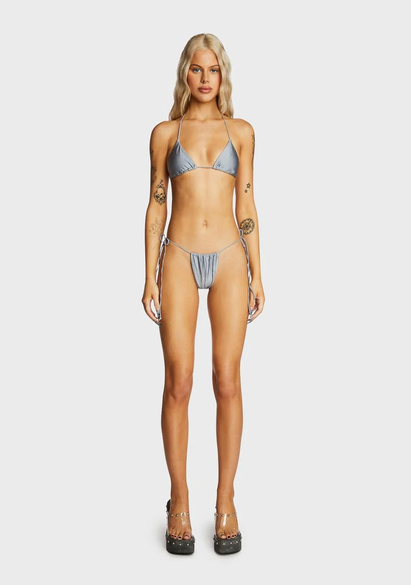 Micro String Bikini Set - Gray