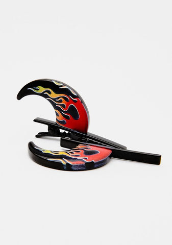 Feeling Devilish Horn Hair Clips