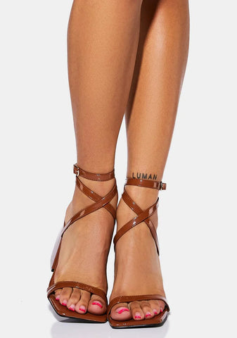 Camel Jude Vegan Leather Heels