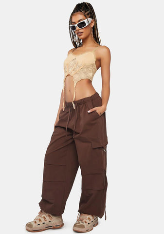 One To Beat Parachute Cargo Pants