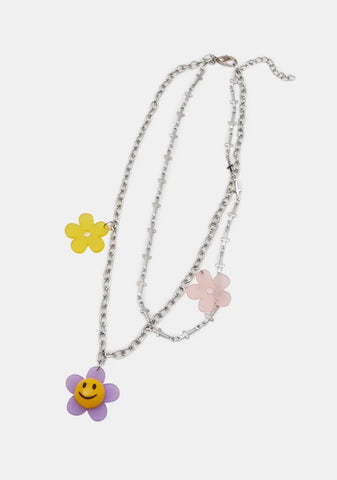 Stay Groovy Charm Necklace