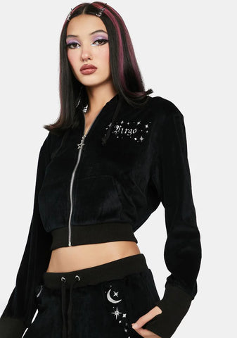 Vir-Go With The Flow Velour Jacket