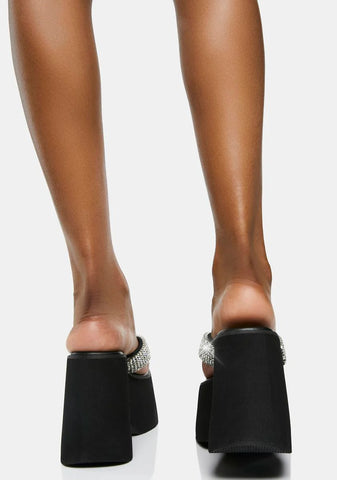 Gwen Rhinestone Platform Sandals