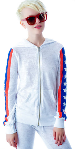 Let's Race Track Jacket - White