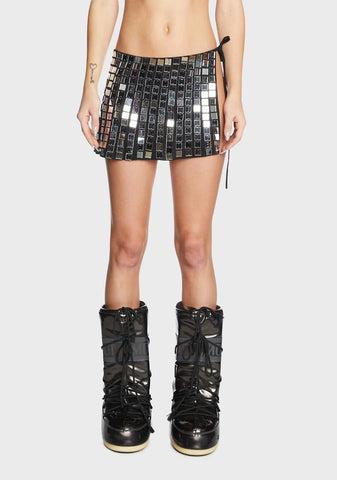 Molly Mirror Wrap Skirt