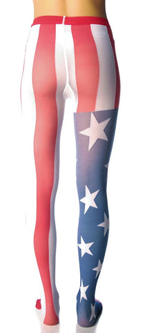x Pretty Polly USA Stars & Stripes Tights