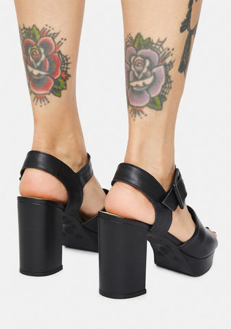Midnight Rose Heels