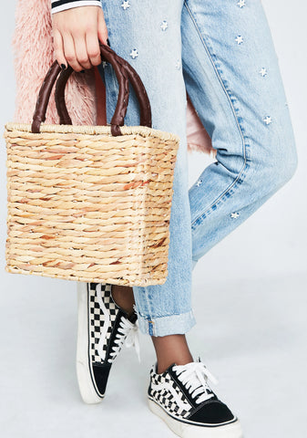 Sun Kissed Straw Handbag