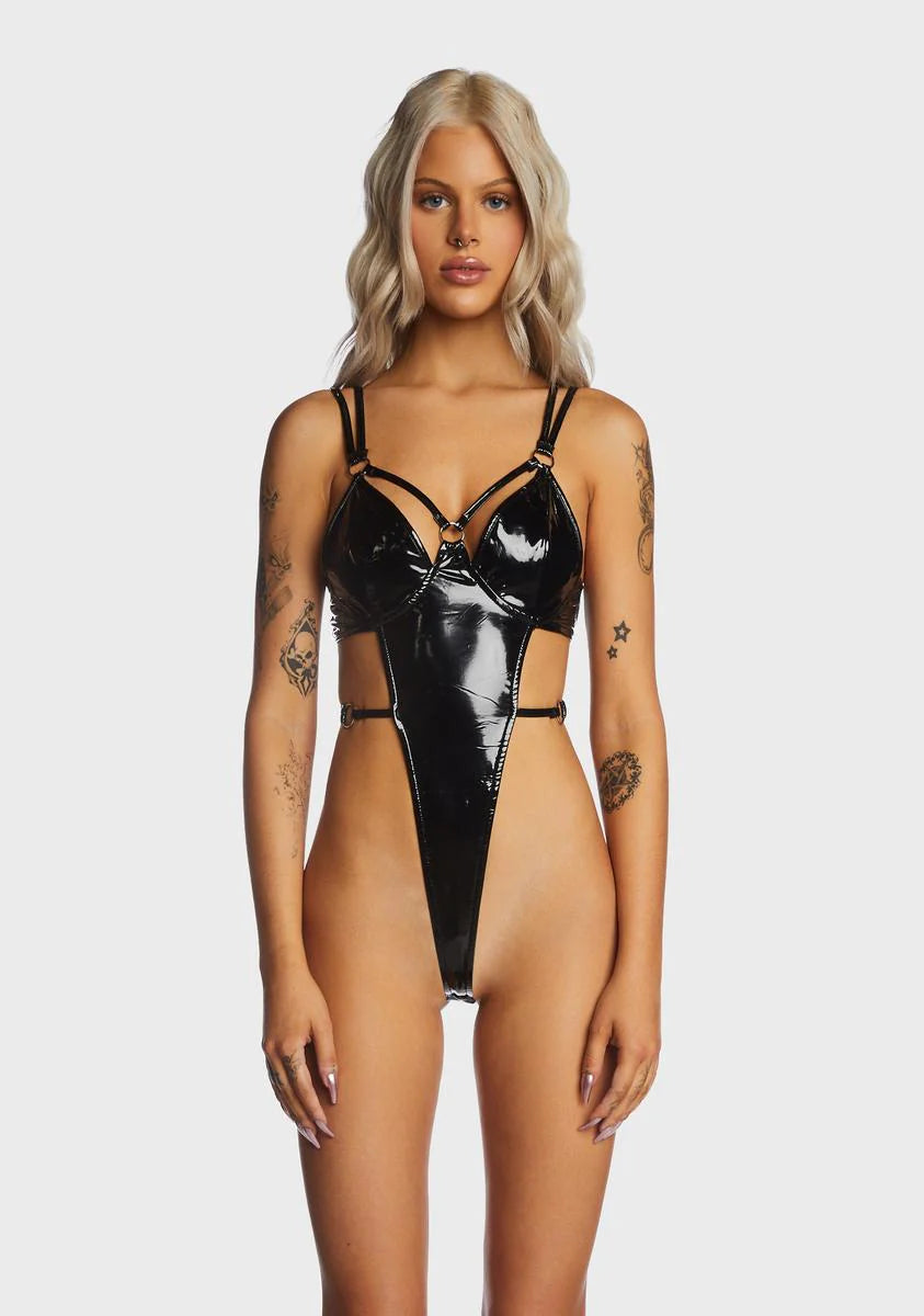 Wicked Cutting It Close Vinyl Bodysuit
