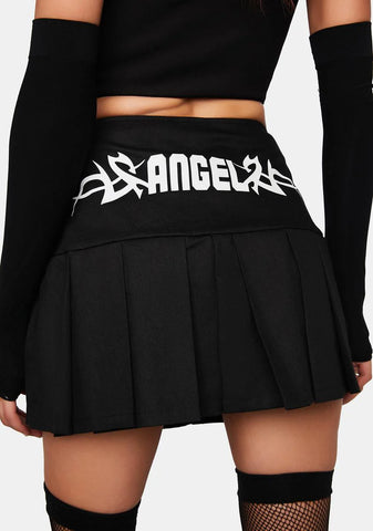 Angel Pleated Mini Skirt