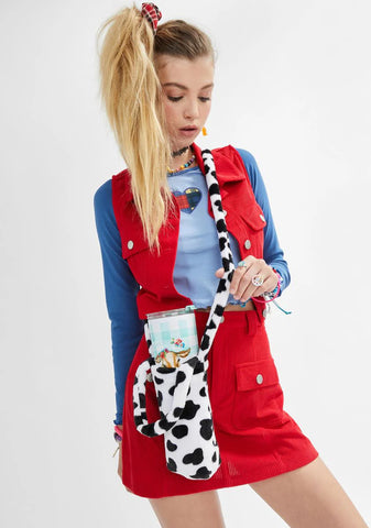 Can't Deal Cow Print Crossbody Bag