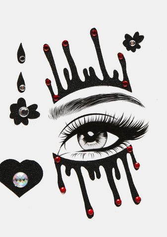 Always Undefeated Bloody Face Stickers