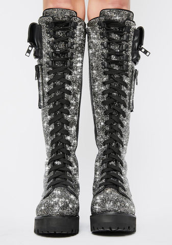 Bling Brigade Pocket Combat Boots