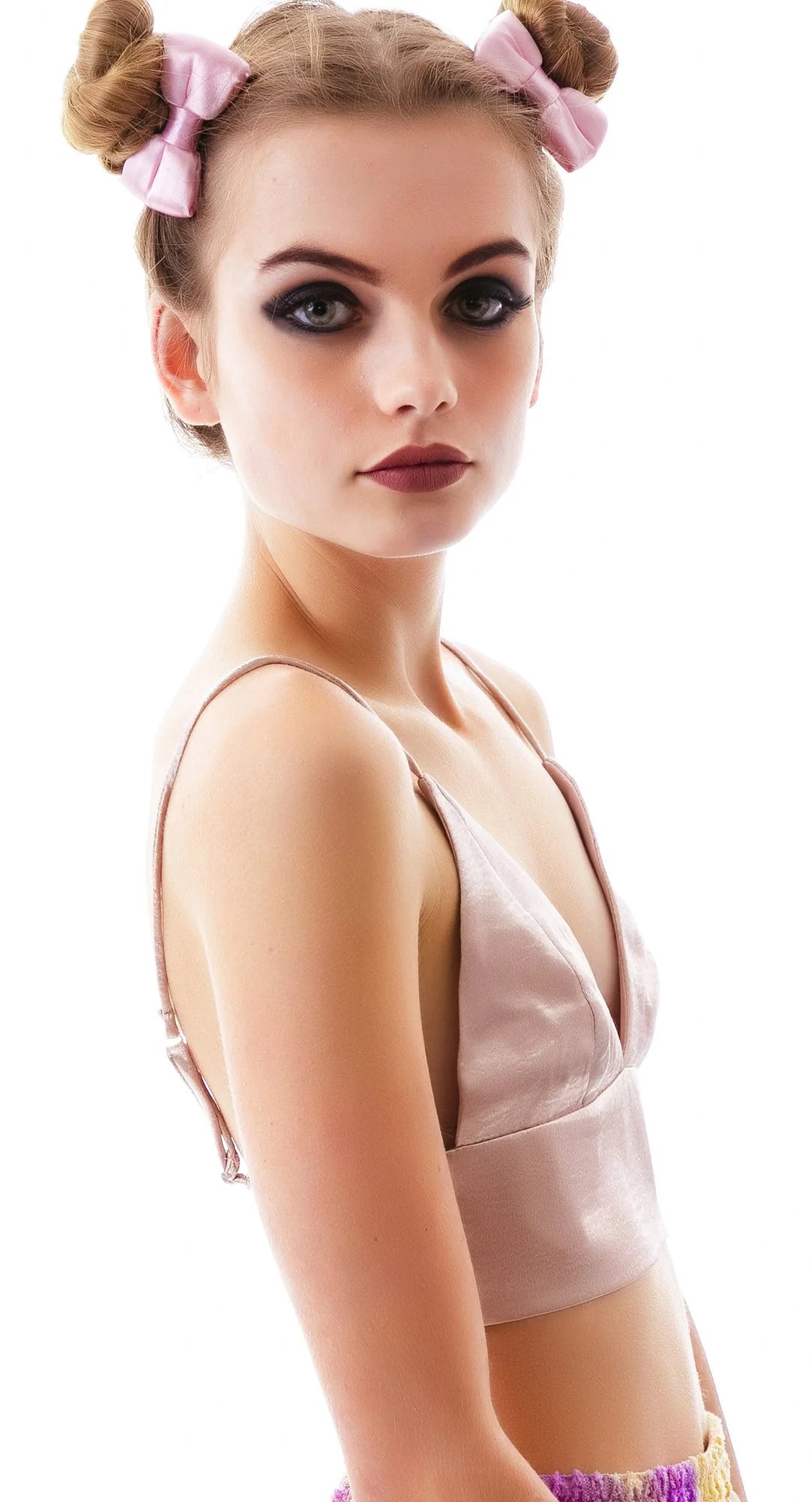 Romance Satin Bralette - Black