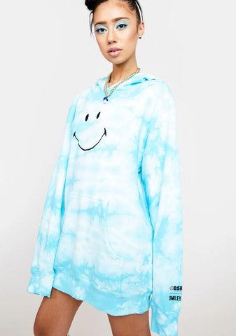 X Smiley Embroidered Hoodie