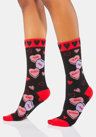 Bad Ass Bitch Crew Socks