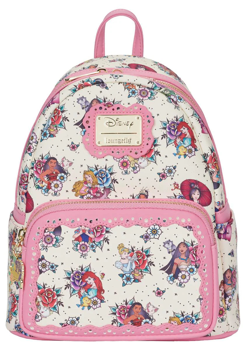 Disney Princess Floral Tattoo Mini Backpack