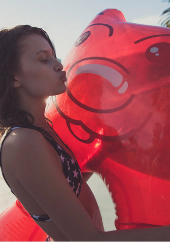 Red Gummy Bear Pool Float