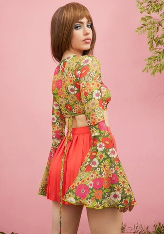 Modern Love Wrap Crop Top