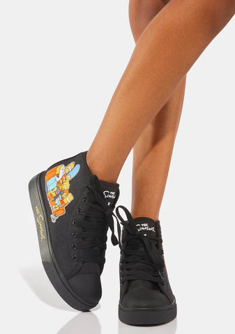 Hustle The Simpsons High Tops