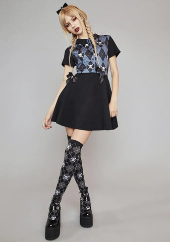 Uncharm School Flared Mini Dress