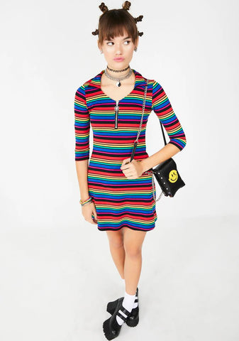 La Vida Loca Striped Dress