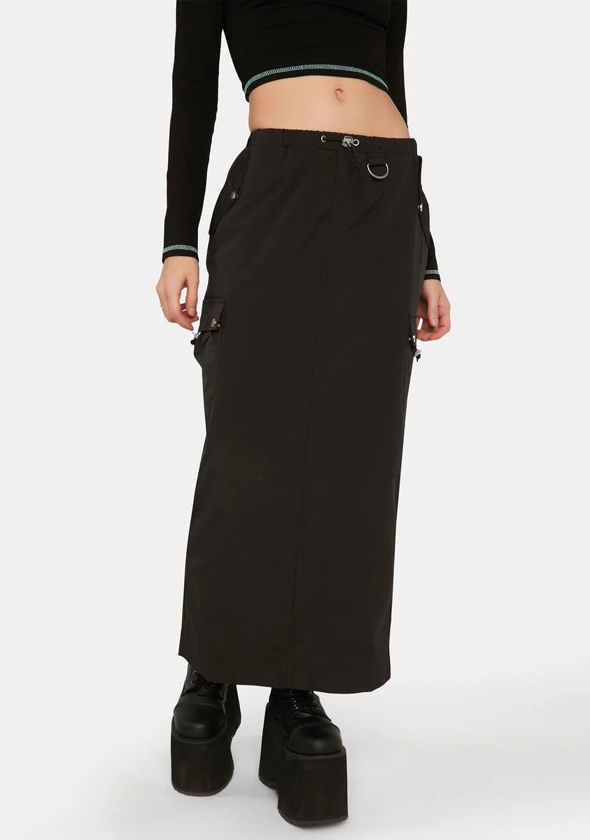 Shadow Gone Backpacking Maxi Skirt