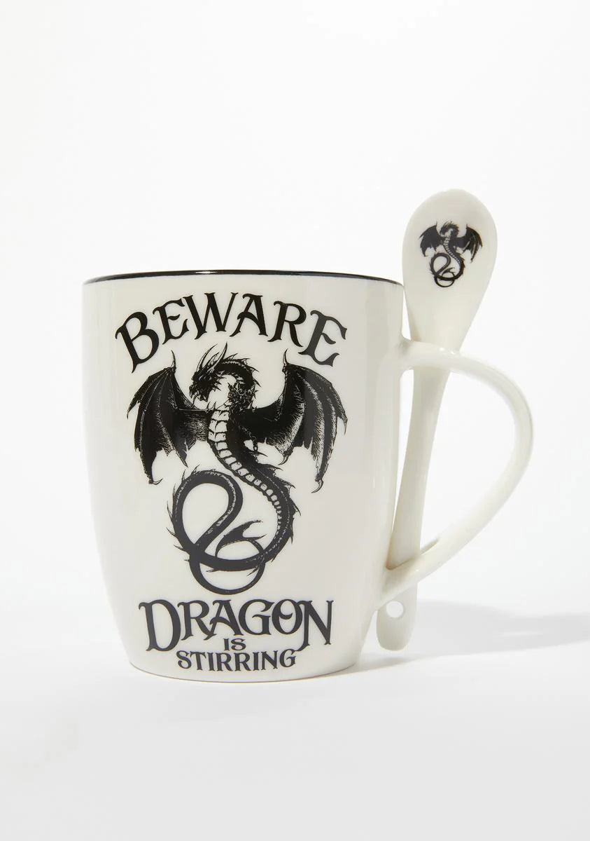 Dragon Is Stirring Cup And Spoon