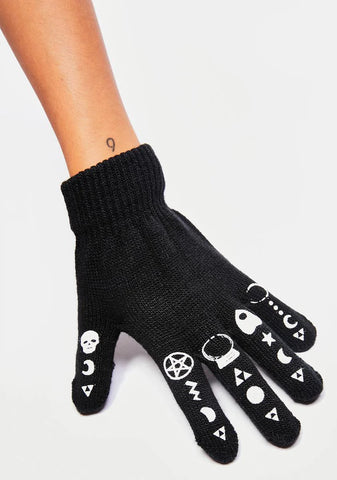 Witchy Symbols Gloves