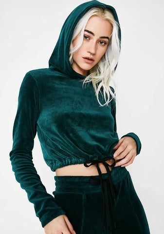 Try Out Cropped Hoodie
