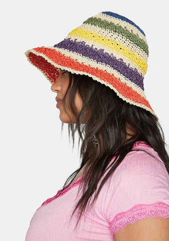 Paradise Life's A Beach Straw Hat