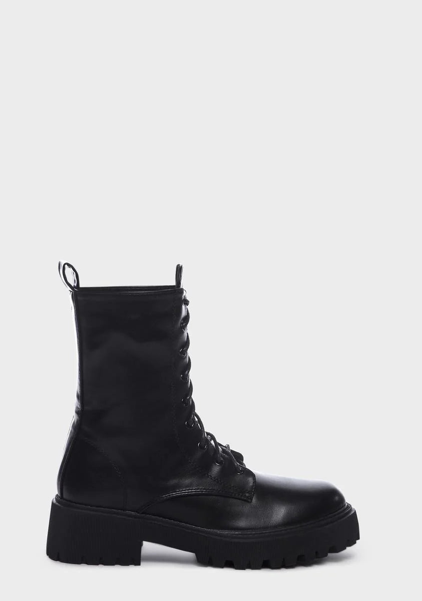Not In The Mood Combat Boots