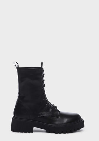 Not In The Mood Combat Boots