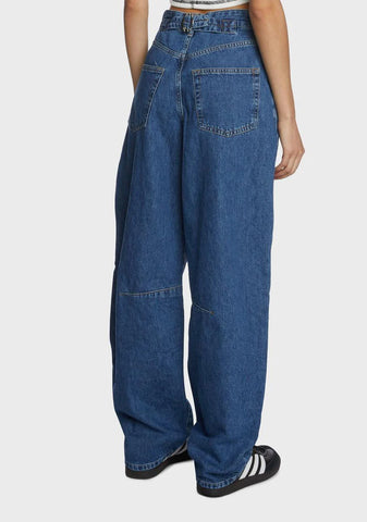 Tinted Logan Cinch Back Boyfriend Jeans