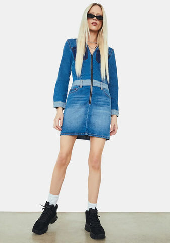 New Reputation Denim Shirt Dress