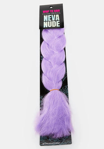 Pastel Purple Glow In The Dark Braid