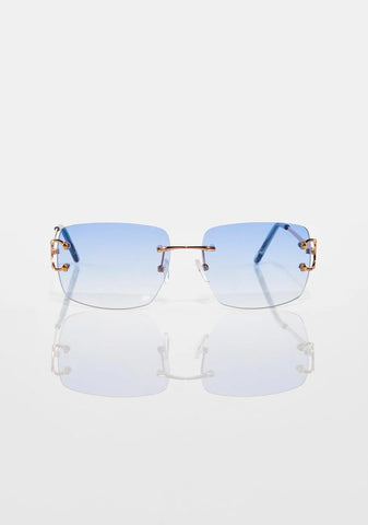 It's Complicated Rimless Sunglasses