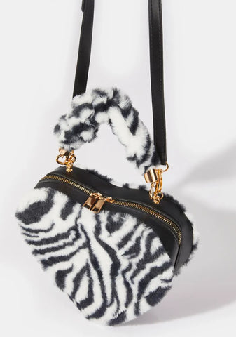 Wild One Fuzzy Handbag