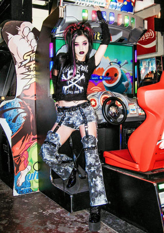 Toxic For Life Shredded Top