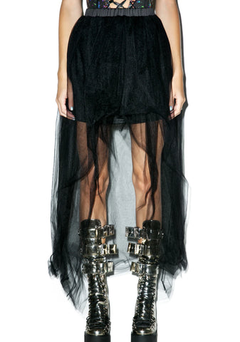 Tulle Destinations High-Low Maxi