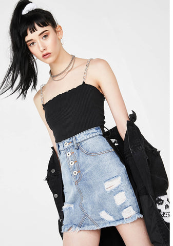 Sucks To Suck Two Tone Skirt