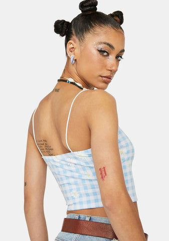 Cornflower Get Your Fix Crop Top