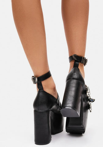 Stone Cold Platform Mary Janes