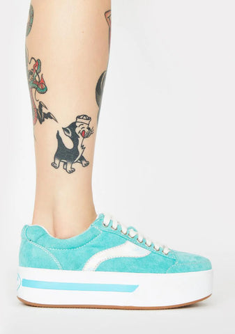 Aqua Cosmic Kick Skater Sneakers