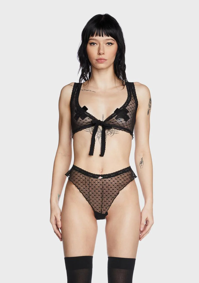 Heartless Mesh Bralette