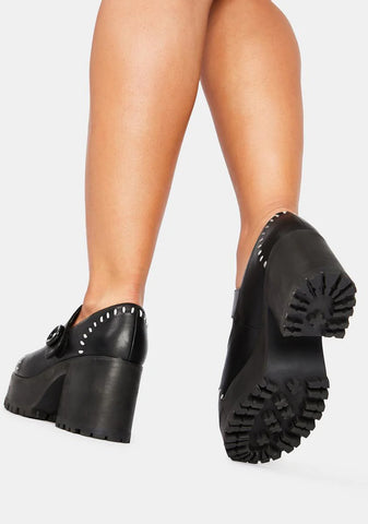 All Sewn Up Platform Mary Janes