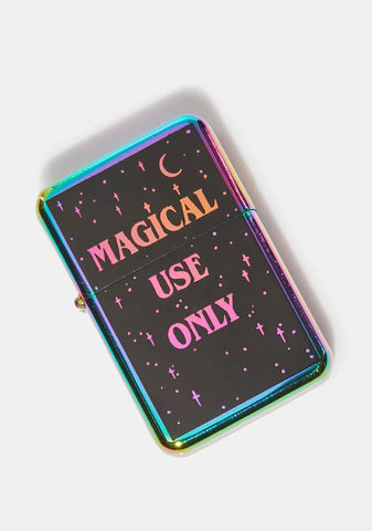 Magical Use Only Flip Top Lighter