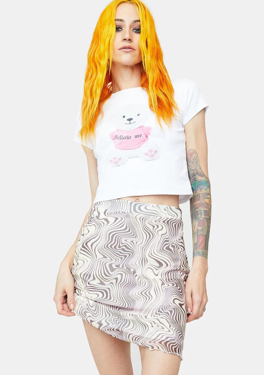 Sophia Printed Mini Skirt