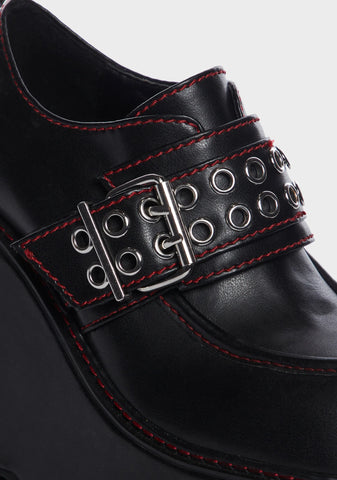 Swear Word Platform Loafers